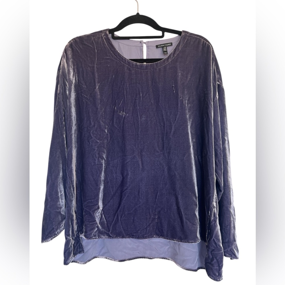 Eileen Fisher Lavender Blouse Size Medium